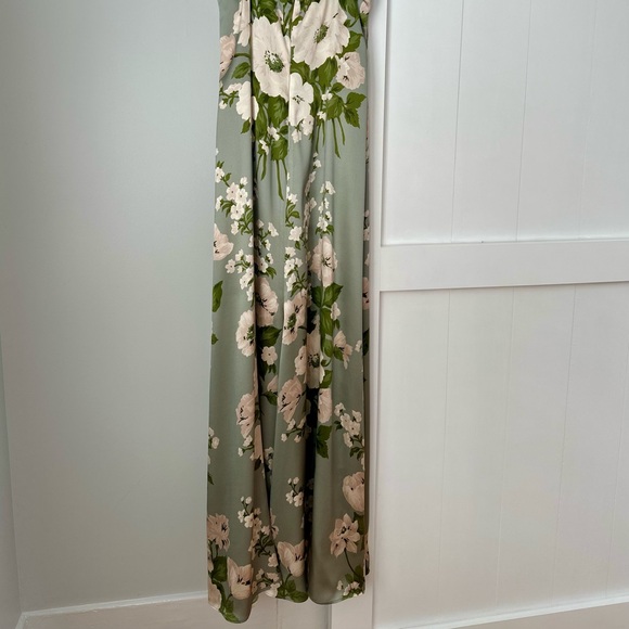 Reformation Selah silk dress in Tarragon, size 4 - Picture 7 of 8